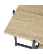 2 Tables Gigogne Loka marron/noir