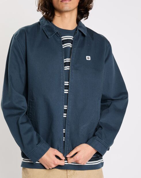 Veste droite Parker bleu foncé