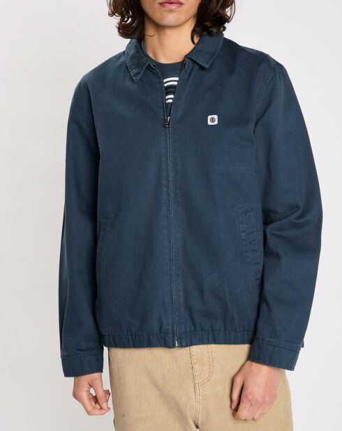 Veste droite Parker bleu foncé