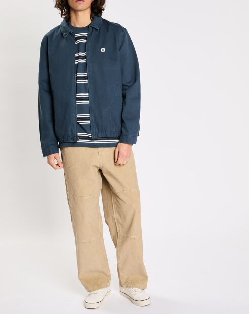 Veste droite Parker bleu foncé