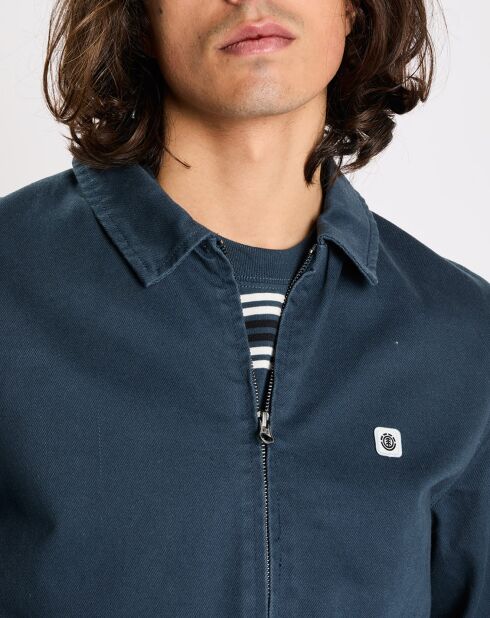 Veste droite Parker bleu foncé