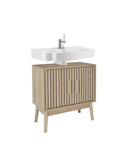 Klaus brauner Waschtischunterschrank - 60x30x70 cm