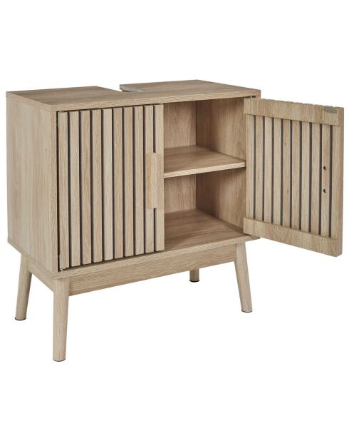 Klaus brauner Waschtischunterschrank - 60x30x70 cm