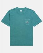T-Shirt 100% Coton Bio Regular Fit Basic Pocket bleu clair