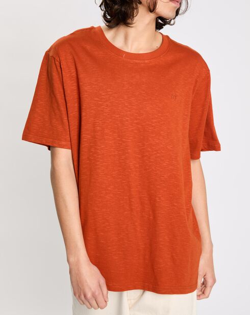 T-Shirt Crail Orange in normaler Passform aus 100% Bio-Baumwolle