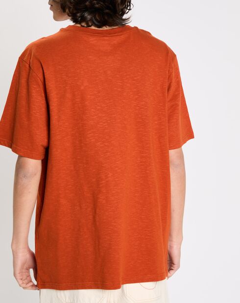 T-Shirt Crail Orange in normaler Passform aus 100% Bio-Baumwolle