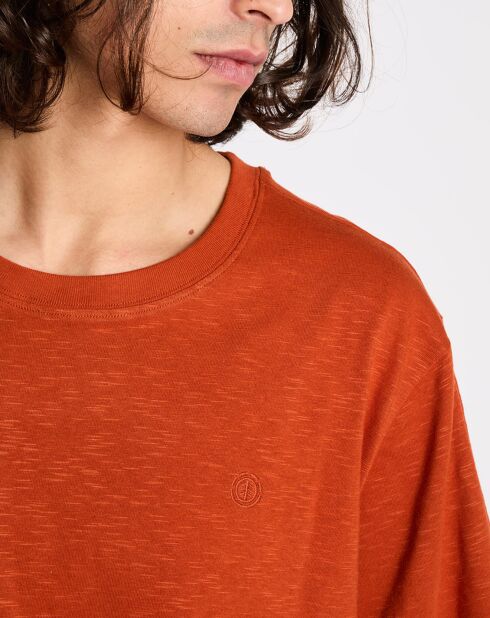 T-Shirt Crail Orange in normaler Passform aus 100% Bio-Baumwolle