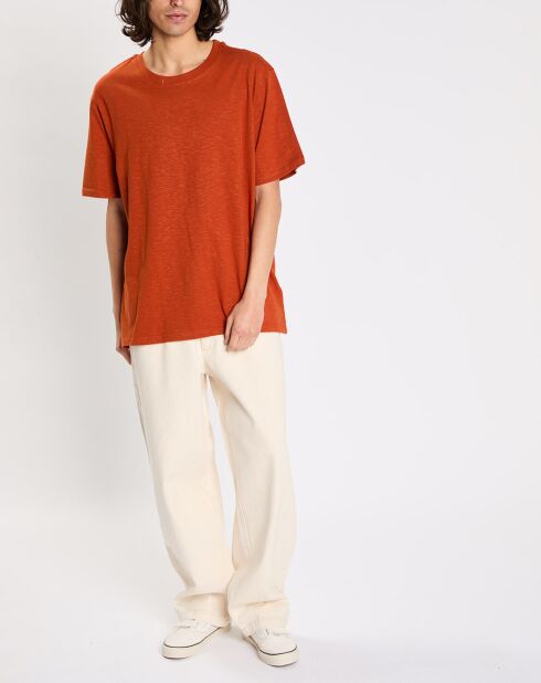 T-Shirt Crail Orange in normaler Passform aus 100% Bio-Baumwolle