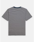 T-Shirt 100% Coton Bio Regular Fit Chapsman bleu foncé/blanc