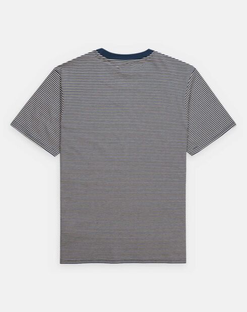 T-Shirt 100% Coton Bio Regular Fit Chapsman bleu foncé/blanc