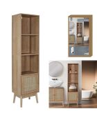 Columna 1 puerta Bali marrón - 40x30x160 cm