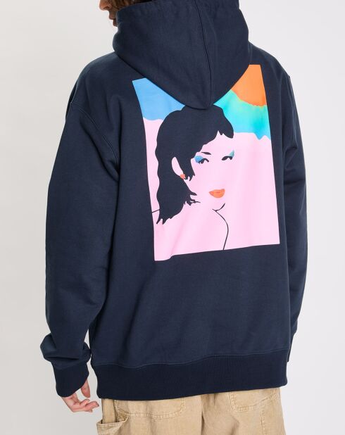 Sweat en Coton Bio mélangé Element x Bisous Au Soleil bleu marine