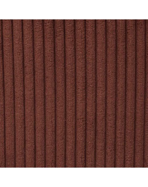 2 Fauteuils Côtelés Scott terracotta/noir