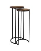 2 Sellettes Gigogne noir/marron