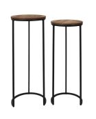 2 Sellettes Gigogne noir/marron