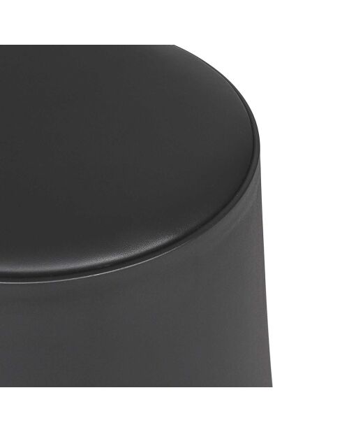 Tabouret Eve noir - 30x30x46 cm