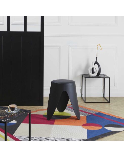 Tabouret Eve noir - 30x30x46 cm