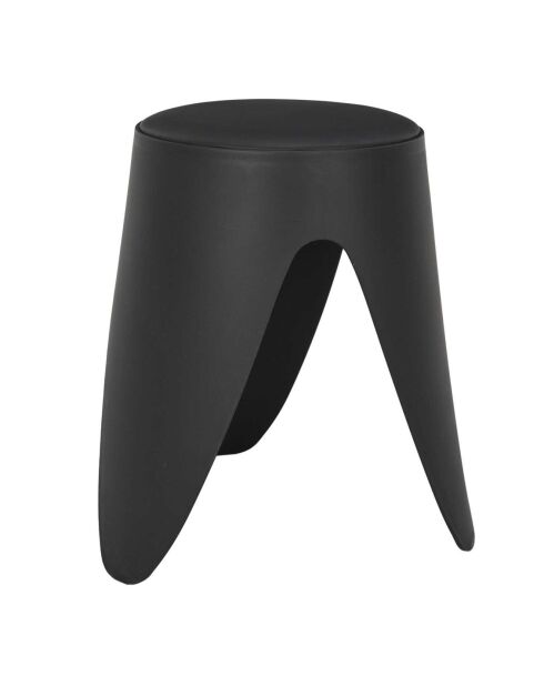 Tabouret Eve noir - 30x30x46 cm