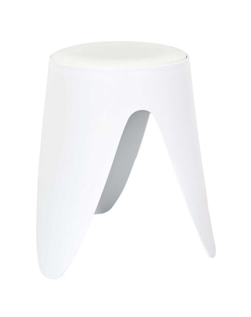 Tabouret Eve blanc - 30x30x46 cm