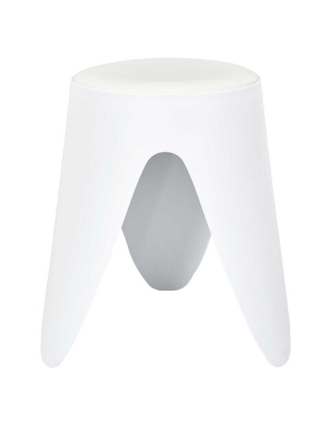 Tabouret Eve blanc - 30x30x46 cm