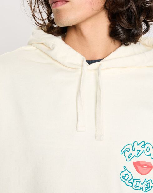 Sweat en Coton Bio mélangé Element x Bisous La Bouche écru