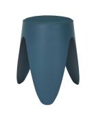 Tabouret Eve bleu canard - 30x30x46 cm