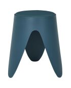 Tabouret Eve bleu canard - 30x30x46 cm
