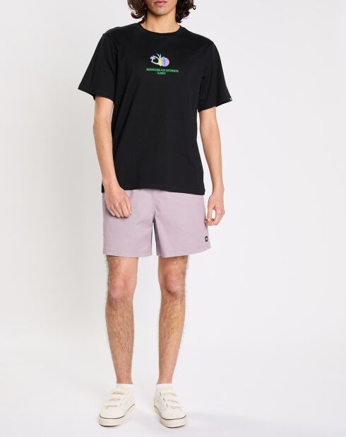 Hellviolette, lockere Shorts aus Valley-Twill