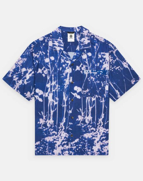Chemise ample Resort bleu/blanc