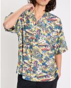 Chemise en Coton & Lin manches courtes Thalweg multicolore