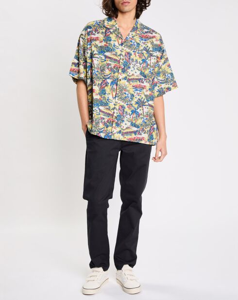 Chemise en Coton & Lin manches courtes Thalweg multicolore