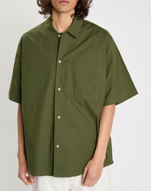 Chemise ample Square kaki foncé