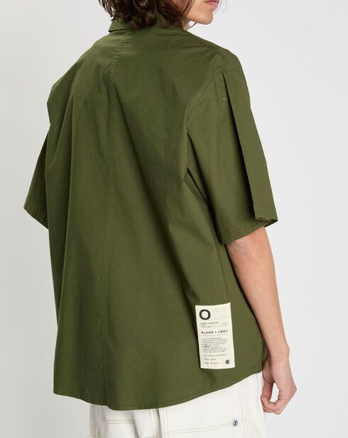 Chemise ample Square kaki foncé