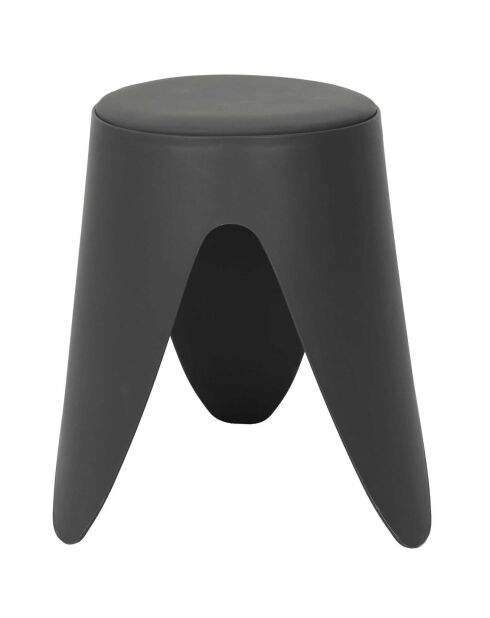 Tabouret Eve gris - 30x30x46 cm
