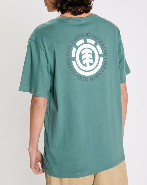 T-Shirt 100% Coton Bio Regular Fit Seal bleu vert