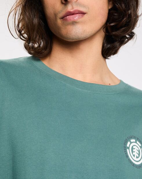 T-Shirt 100% Coton Bio Regular Fit Seal bleu vert