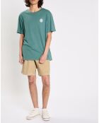 T-Shirt 100% Coton Bio Regular Fit Seal bleu vert