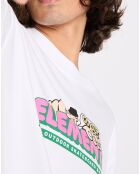 T-Shirt 100% Coton Bio Relax Fit Go Out blanc