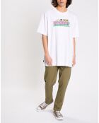 T-Shirt 100% Coton Bio Relax Fit Go Out blanc