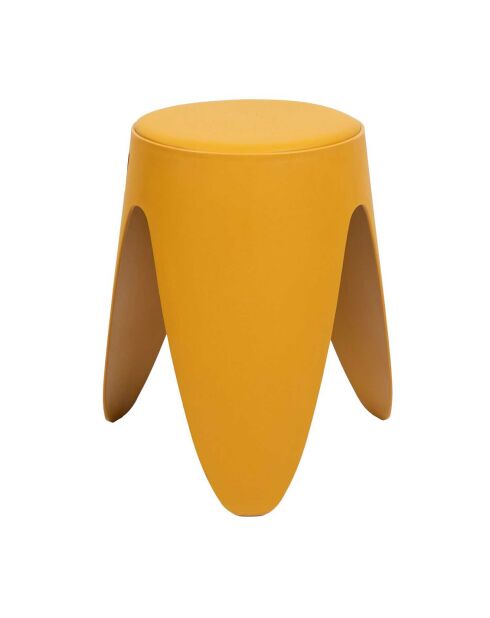 Tabouret Eve jaune moutarde - 30x30x46 cm