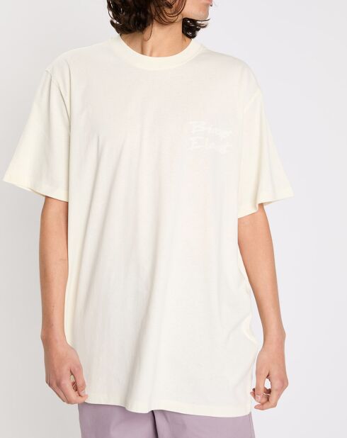 T-Shirt 100% Coton Bio Element x Bisous Au Soleil blanc foncé