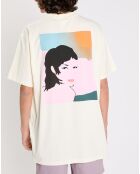 T-Shirt 100% Coton Bio Element x Bisous Au Soleil blanc foncé
