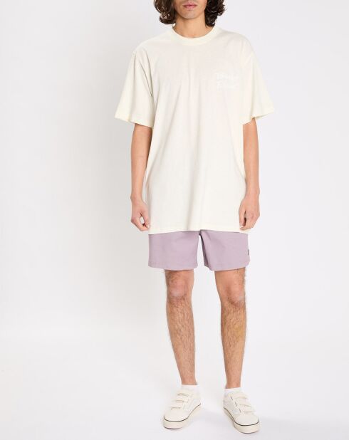 T-Shirt 100% Coton Bio Element x Bisous Au Soleil blanc foncé