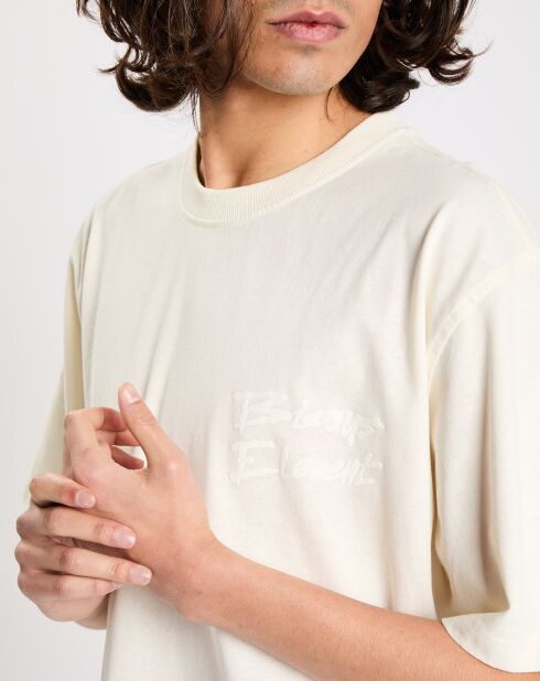 T-Shirt 100% Coton Bio Element x Bisous Au Soleil blanc foncé