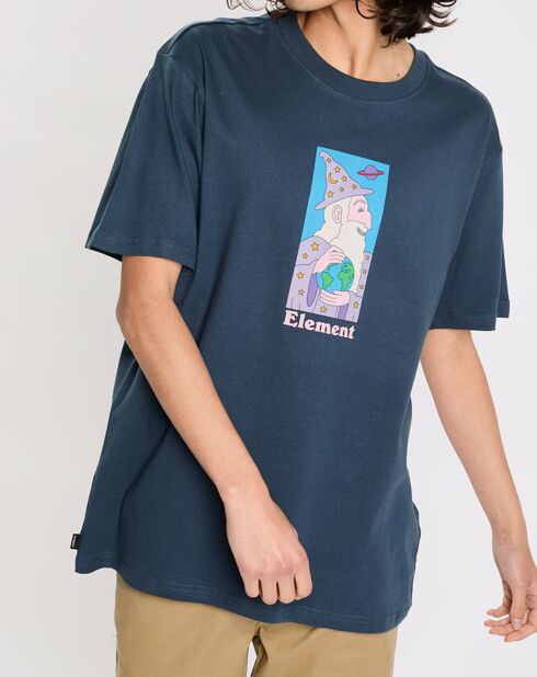 T-Shirt 100% Coton Bio Prospero bleu marine