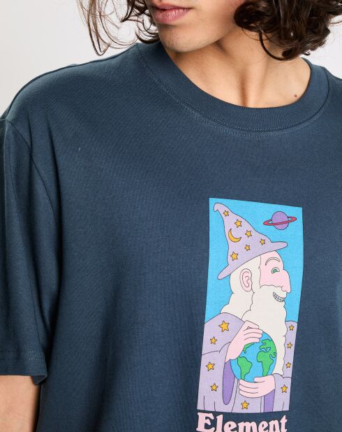 T-Shirt 100% Coton Bio Prospero bleu marine