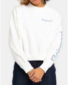 Sweat gros logo blanc