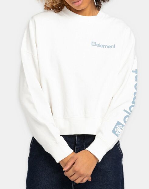 Sweat gros logo blanc