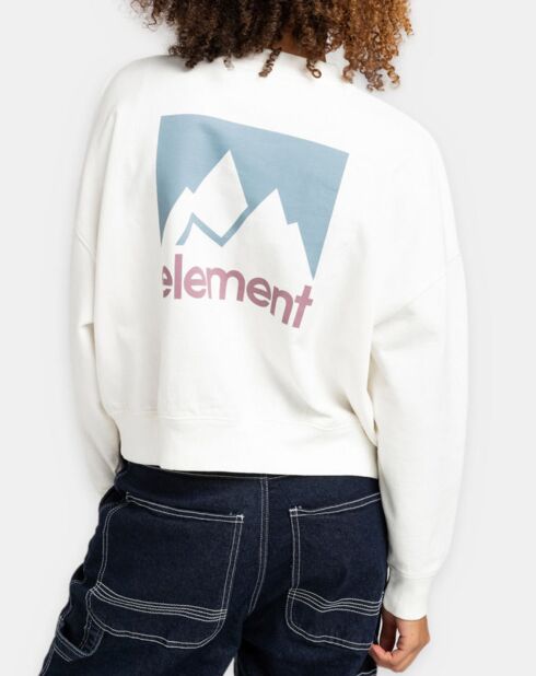 Sweat gros logo blanc