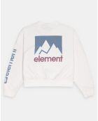 Sweat gros logo blanc